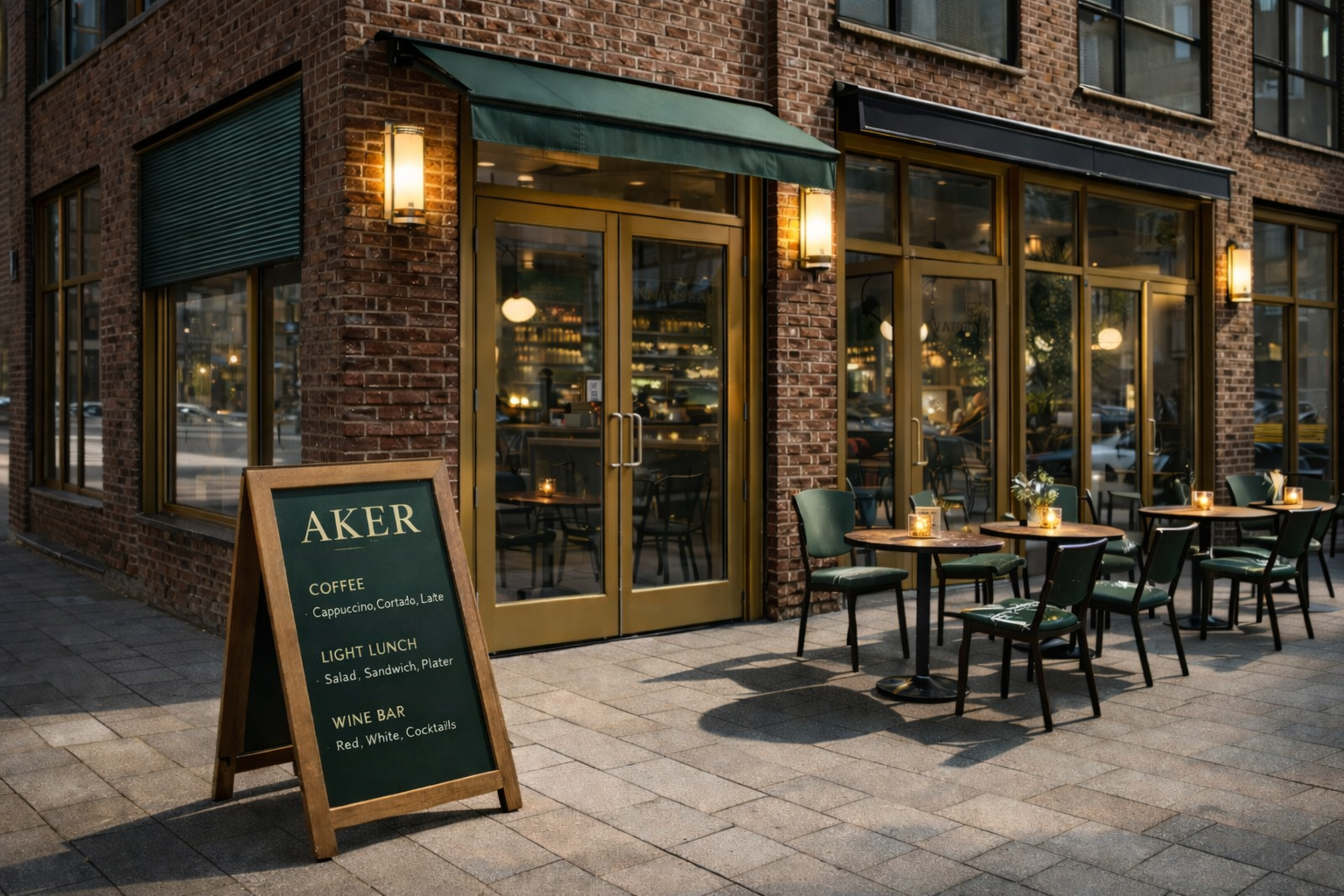 Aker bar evening atmosphere